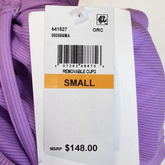 Becca Tessa High Neck One Piece Swimsuit in Orchid Size S NWT $148 - Picture 8 of 12